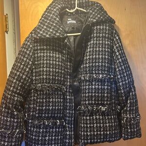 Apparis Monochrome Tweed Jacket